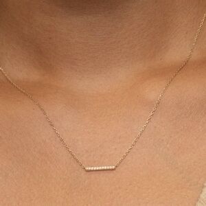 Reserved for jenncatt69 /Mejuri 14K Rose Gold Diamonds Necklace